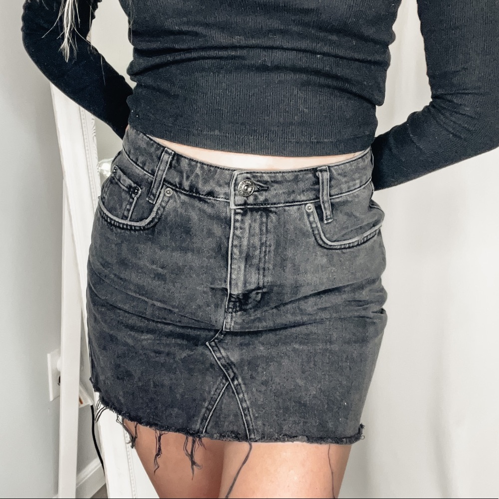Urban Outfitters black denim skirt